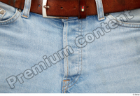  Clothes  222 blue jeans brown belt casual 0004.jpg